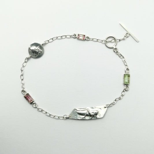 Bracelet - Sauterelle et Chardon